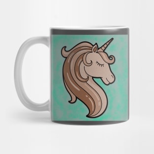 cute brown unicorn Mug